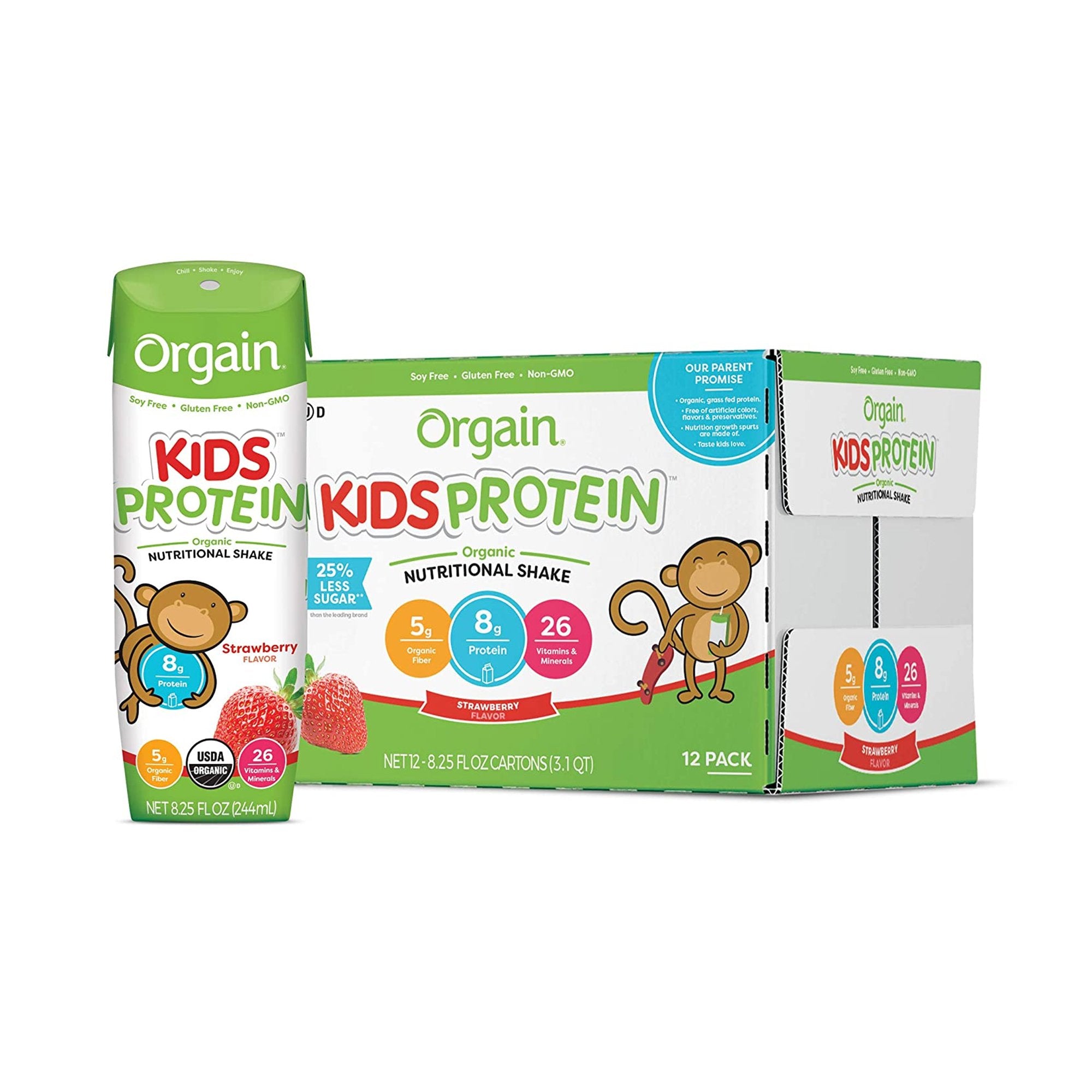 Orgain Inc Orgain Kids Protein Nutritional Shake, Vanilla, 8.25 fl