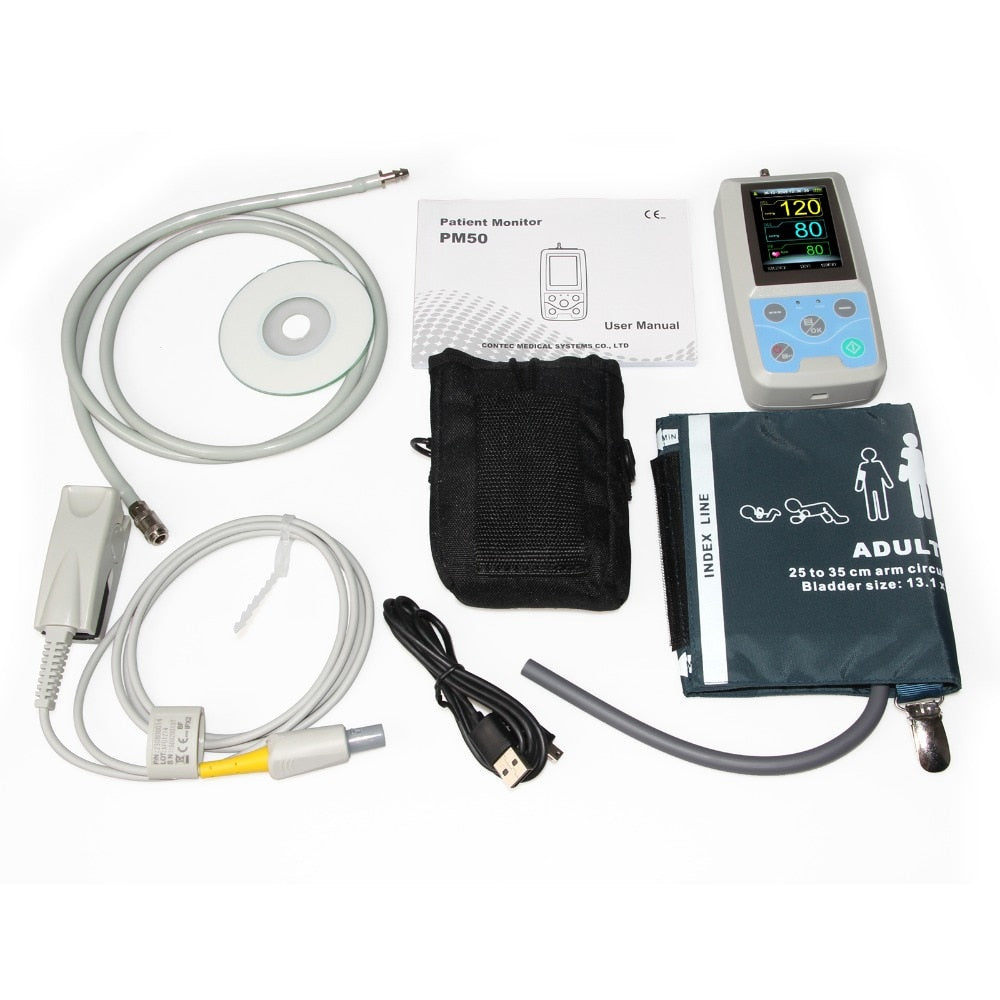 CE Approved Ambulatory Arm Blood Pressure Monitor with USB Port