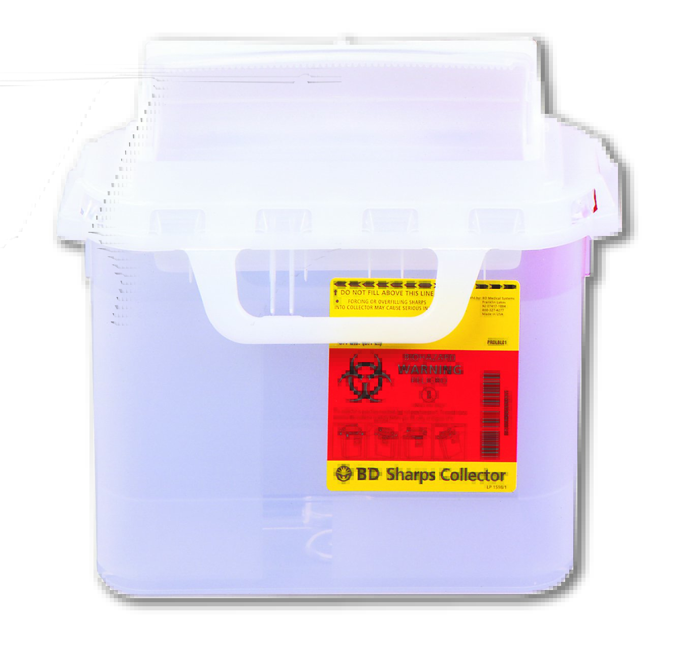 BD™ Sharps Container, 5.4 Quart, 117/10 x 163/5 x 41/2 Inch