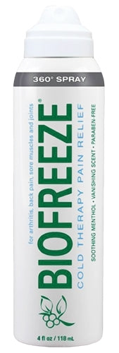 Biofreeze Cryotherapy  4 oz. 360 Dg Spray Prof Version