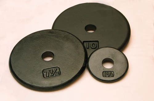 Round Iron Disc Weight Plates 1 1/4 Lbs (Disc Weights) - Img 1