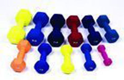 Dumbell Weight Color Vinyl Coated 4 Lb (Dumbell Weights) - Img 1