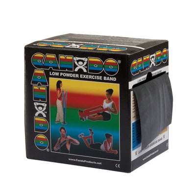 Cando Exercise Band Black X-Heavy 50-Yard Dispenser Box (Cando Exercise Band) - Img 1
