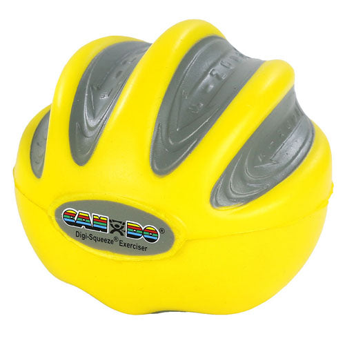 CanDo Digi-Squeeze Hand Exer Yellow  Med Size  X-Lt Strngth (Hand/Wrist Exercise Products) - Img 1