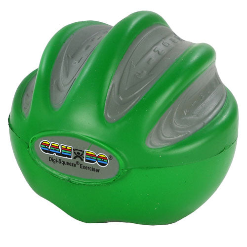 Hand Exerciser Medium Moderate Green CanDo Digi-Squeeze (Digit Exercise Products) - Img 1