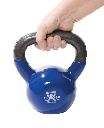 Kettlebell Vinyl Coated Weight Yellow  5lb  8  Diameter (Dumbell Weights) - Img 1