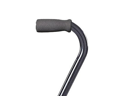 Hand Grip for Quad Cane & Offset Cane  Gray  Foam (Canes - Quad) - Img 1