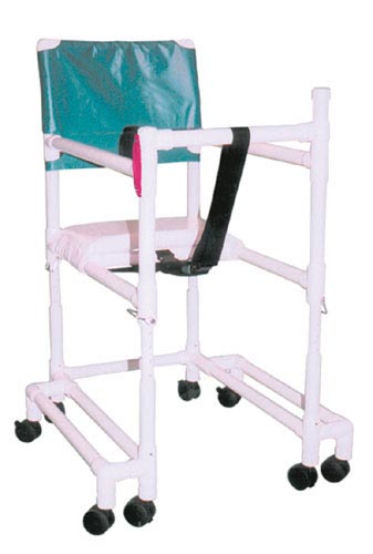 Walker PVC w/Ht Adj Arms & & Seat-Tall-w/Outriggers (Specialty Walkers/Accessories) - Img 1