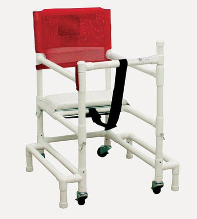 Walker PVC w/Ht Adj Arms & Seat-Standard w/Outriggers (Specialty Walkers/Accessories) - Img 1