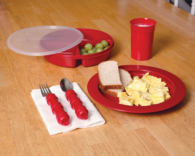Redware Tablewear Set Deluxe (Alzheimer Specialty Red Dinner) - Img 1
