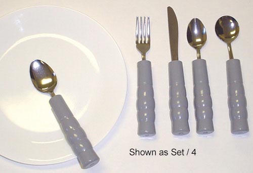 Weighted Utensils Set/3 Teaspoon  Fork & Knife (Weighted Utensils) - Img 1