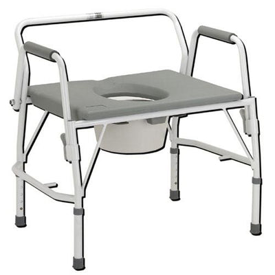 Bariatric Drop-Arm Commode Deluxe  Assembled (Bedside Commodes) - Img 1