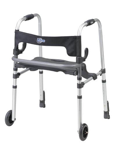 Clever-Lite Walker w/Seat & Push-Down Brakes (Walkers - Specialty, Accessori) - Img 1