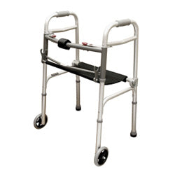 Walker w/Seat Adult  2-Button & 5  Wheels  Roscoe (Specialty Walkers/Accessories) - Img 1