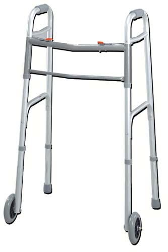 Easy-Release 2 Button Walker Youth W/3  Wheels (Walkers - Two Button) - Img 1