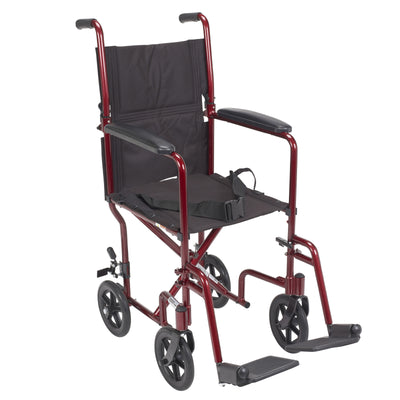 Wheelchair Transport Lightweight Red 17 (Wheelchair - Transport) - Img 1