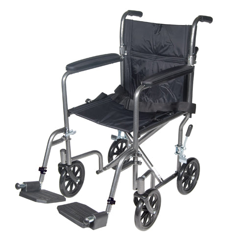 Wheelchair Transport  19  Silver Vein Finish (Wheelchair - Transport) - Img 1