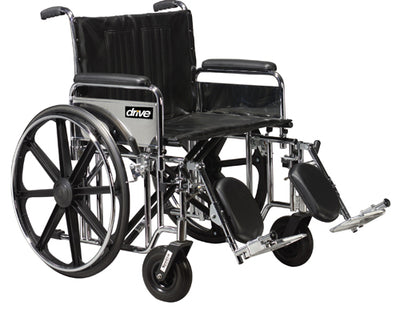 Wheelchair Bariatric 20  Wide w/Rem Desk Arms  Elev Legrests (Wheelchair - Accessories/Parts) - Img 1