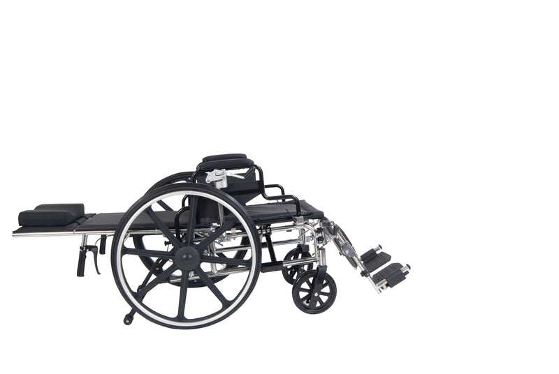 Viper Plus  Reclining W/C 18  Adj Hgt Flip Full Arms  SEL (Wheelchairs-Reclining) - Img 2