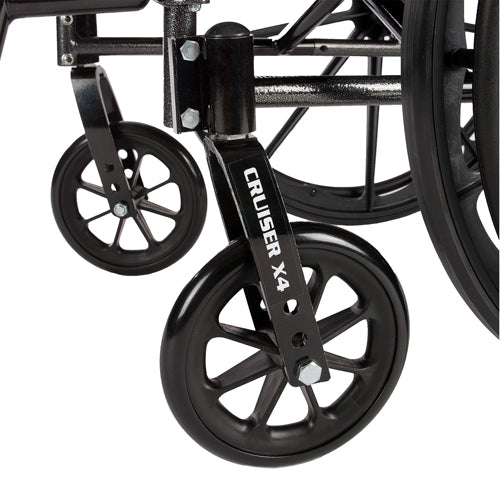 Cruiser X4 W/C 20  w/SF & Ht Adj Flip-Back Desk Arms (Wheelchairs - Lightweight K3/4) - Img 8