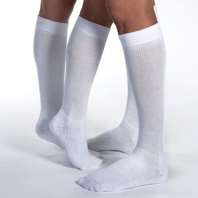 Jobst Activewear 30-40 Knee-Hi Socks White XL (Jobst Relief 30-40 Knee-Hi) - Img 1