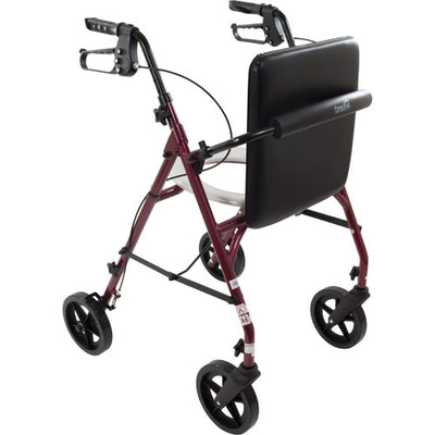 Free2GoTM Rollator Burgundy Toilet Seat  Walker  Frame (Combo Rollators/Wheelchairs) - Img 4