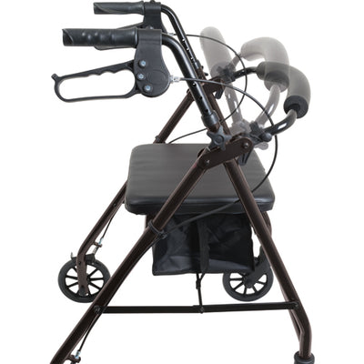 Aluminum Rollator w/Loop Brake Black  4-Wheel (Rollators) - Img 3