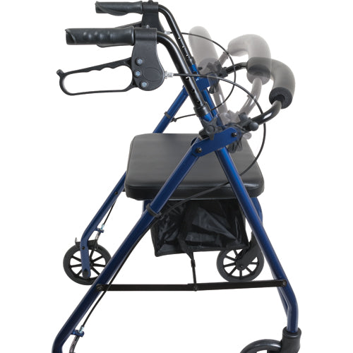 Aluminum Rollator w/Loop Brake Blue  4-Wheel (Rollators) - Img 3