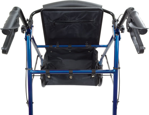 Aluminum Rollator w/Loop Brake Blue  4-Wheel (Rollators) - Img 4