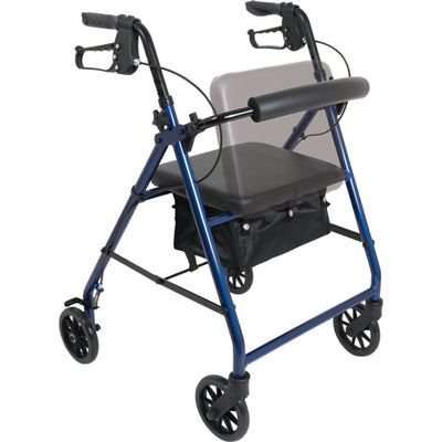 Aluminum Rollator w/Loop Brake Blue  4-Wheel (Rollators) - Img 5