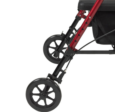 Rollator Aluminum w/Adj. Seat Height  Red (Rollators) - Img 2