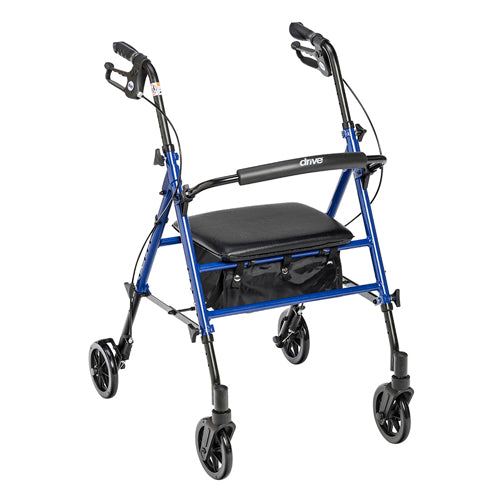 Rollator Aluminum w/Adj. Seat Height  Blue (Rollators) - Img 1