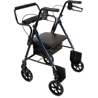 Combination Blue Rollator & Transport Wheelchair (Combo Rollators/Wheelchairs) - Img 2