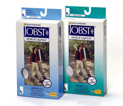 Jobst ActiveWear 20-30 Knee-Hi Socks White  X-Large (Jobst ActiveWear 20-30 Knee-Hi) - Img 1