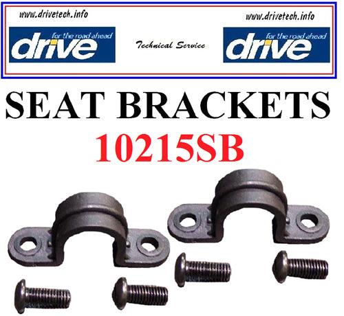 Seat Brackets (3) and Hardware for 11053A/B Rollators (Rollator Parts & Accessories) - Img 1