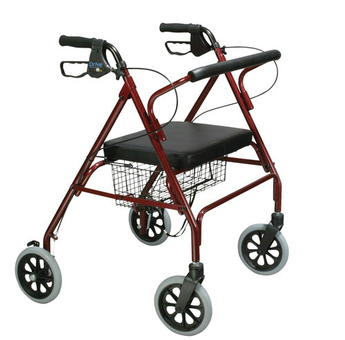 Rollator Oversize With Loop Bk Red Bariatric Steel(10215RD-1) (Standard 4-Wheel Rollators) - Img 1