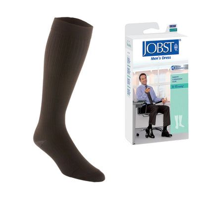 Jobst Men's Dress Socks 8-15 Brown Medium (Jobst Mens 8-15 Dress Sock) - Img 1