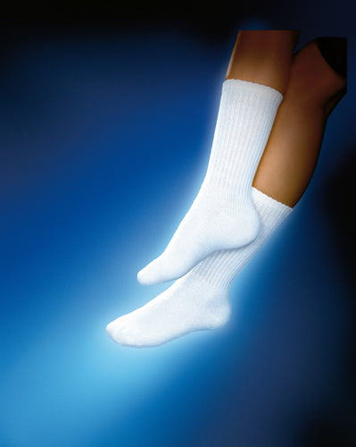 Sensifoot 8 -15 Crew Diabetic Socks Medium White (Diabetic Socks) - Img 1