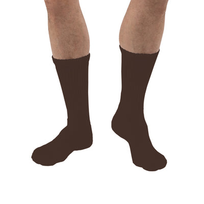 Sensifoot 8-15 Crew Diabetic Socks Medium Brown (Diabetic Socks) - Img 1