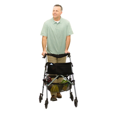 EZ Fold-N-Go Rollator - Black Walnut    (each) (Rollators) - Img 3