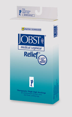 Jobst Relief 20-30 Thigh C/T Black Medium  Silicone Band (Jobst Relief 20-30 Thigh-Hi) - Img 1