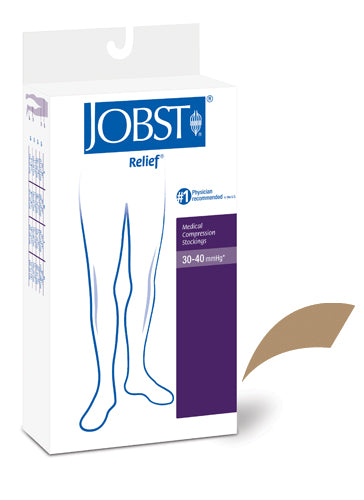 Jobst Relief 30-40 Thigh-Hi OT Beige Small (Jobst Relief 30-40 Thigh-Hi) - Img 1