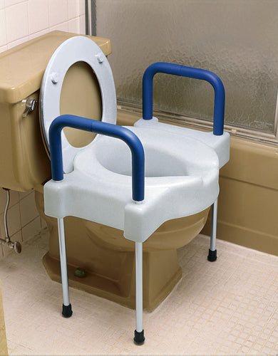 Tall-Ette Elevated  Toilet w/Legs X-Wide  300 lb. Alum (Raised Toilet Seat) - Img 1