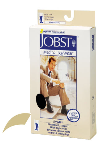 Jobst for Men 30-40 Thigh-Hi Khaki Large (Jobst for Men 30-40 Thigh) - Img 1