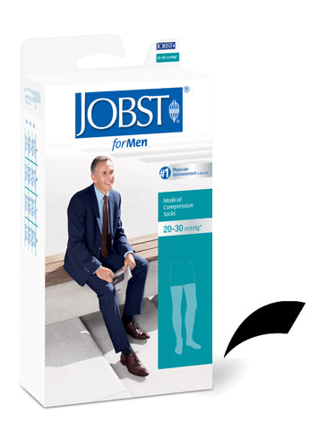 Jobst for Men 20-30 Thigh-Hi Large Black (Jobst for Men 20-30 Knee High) - Img 1