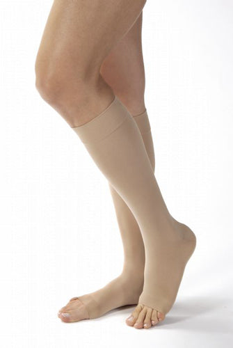 Jobst Opaque 30-40 K/H Open Toe Beige Small (Jobst Opaque 30-40mmHg Knee) - Img 1