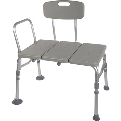 Transfer Bench Plastic (Drive) 3-Section and Backrest-Gray (Transfer Benches) - Img 1