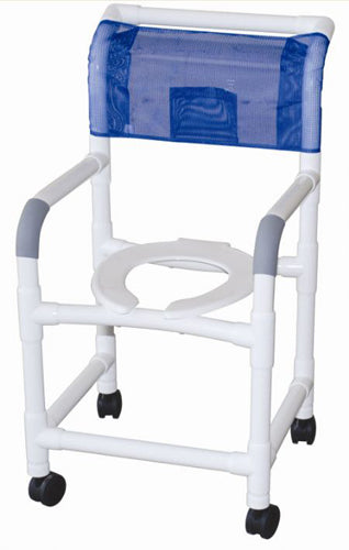 Shower Chair PVC w/Casters 18  Internal Width(Custom)MJM (Bath& Shower Chair/Accessories) - Img 1