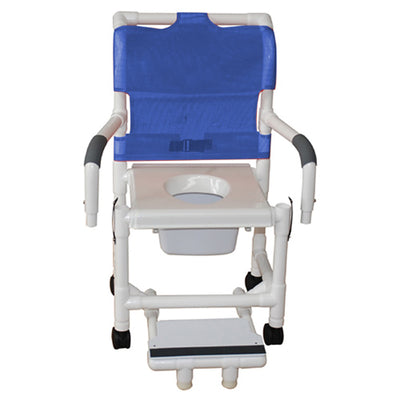 Shower Chair  w/Vacuum Seat & Sliding Footrest (Bedside Commodes) - Img 1