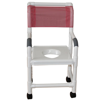 Shower Seat with Full Support Snap-on Seat (Bedside Commodes) - Img 1